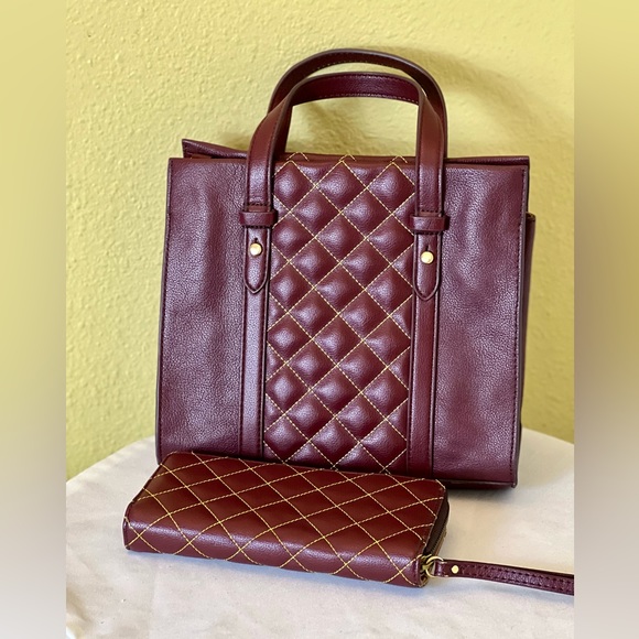 FOSSIL💥NEW GREAT FINDINGS💥Kingston Cowhide Leather Satchel & Wallet - Picture 6 of 15